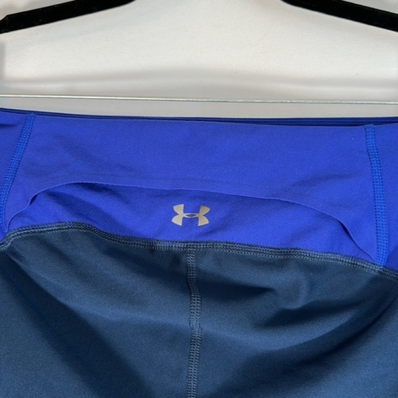 Under Armour Heatgear Blue Cropped Athletic Leggings - Picture 7 of 9